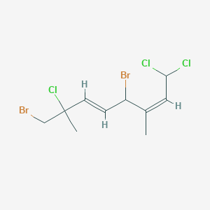 molecular formula C10H13Br2Cl3 B1245560 Plocoralide C 