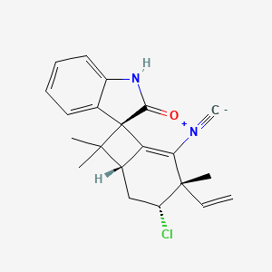 molecular formula C21H21ClN2O B1245564 Welwitindolinone A isonitrile 