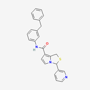 N-(3-benzylphenyl)-3-(3-pyridyl)-1H,3H-pyrrolo[1,2-c]thiazole-7-carboxamide