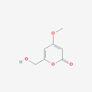 molecular formula C7H8O4 B1245590 6-Hydroxymethyl-4-methoxy-2H-pyran-2-one 