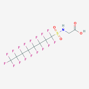 molecular formula C10H4F17NO4S B1245603 N-(Perfluoro-1-octanesulfonyl)Glycine CAS No. 2806-24-8