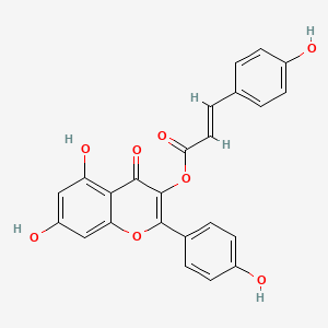 molecular formula C24H16O8 B1245605 Kaempferol 3-p-coumarate 
