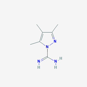 molecular formula C7H12N4 B124561 3,4,5-Trimethyl-1H-pyrazole-1-carboximidamide CAS No. 141702-17-2