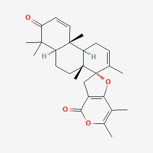 molecular formula C27H34O4 B1245610 Brevione A 