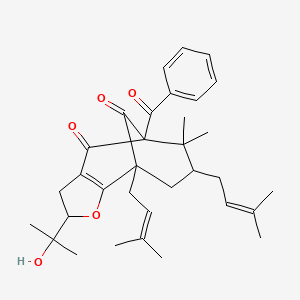 molecular formula C33H42O5 B1245616 Ochrocarpinone C 
