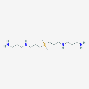 molecular formula C14H36N4Si B1245619 1,3-Propanediamine, N,N''-[(dimethylsilylene)di-3,1-propanediyl]bis- CAS No. 185901-87-5