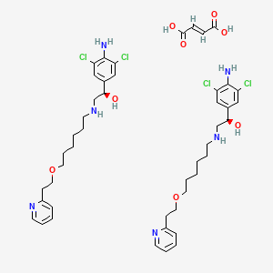 molecular formula C46H62Cl4N6O8 B1245622 Picumeterol fumarate CAS No. 130641-37-1