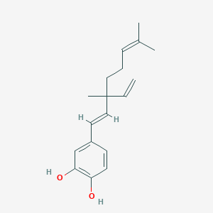 4-[(1E)-3-ethenyl-3,7-dimethylocta-1,6-dienyl]benzene-1,2-diol