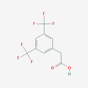 molecular formula C10H6F6O2 B124564 3,5-Bis(trifluoromethyl)phenylacetic acid CAS No. 85068-33-3