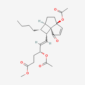 molecular formula C25H34O7 B1245656 Tricycloclavulone 