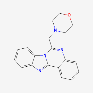 molecular formula C19H18N4O B12456596 6-(Morpholin-4-ylmethyl)benzimidazo[1,2-c]quinazoline 