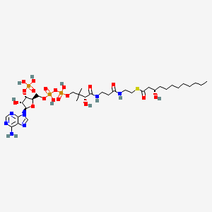 molecular formula C33H58N7O18P3S B1245662 (S)-3-hydroxylauroyl-CoA 