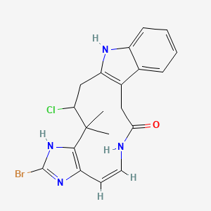 molecular formula C20H20BrClN4O B1245669 Securine a 