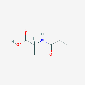 molecular formula C7H13NO3 B124567 2-(2-Methylpropanamido)propanoic acid CAS No. 157170-72-4