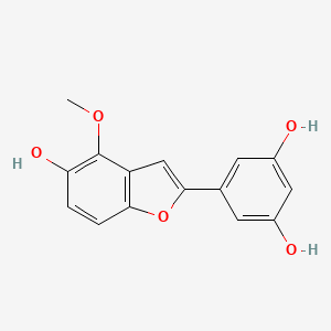 molecular formula C15H12O5 B1245674 Gnetofuran C 