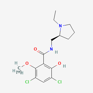 molecular formula C15H20Cl2N2O3 B1245677 Raclopride C 11 CAS No. 97849-54-2