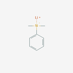 molecular formula C8H11LiSi B1245678 Lithium, (dimethylphenylsilyl)- CAS No. 3839-31-4