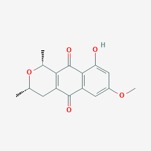molecular formula C16H16O5 B1245698 Ventiloquinone L 