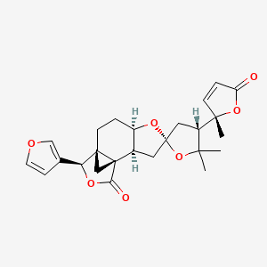 molecular formula C25H28O7 B1245699 Cedkathryn A 