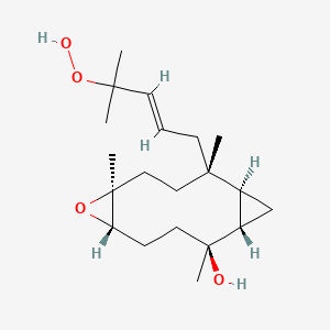 molecular formula C20H34O4 B1245701 Pacificin C(rel) 