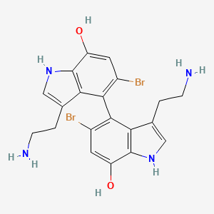 molecular formula C20H20Br2N4O2 B1245703 Dendridine A 