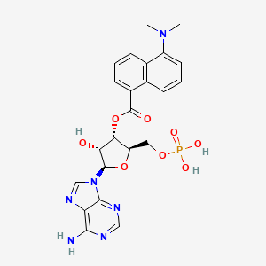 molecular formula C23H25N6O8P B1245705 Dan-amp CAS No. 72947-53-6