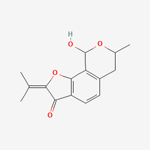 molecular formula C15H16O4 B1245747 Pseudodeflectusin 