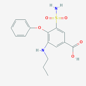 molecular formula C16H18N2O5S B124576 N-Desbutyl-N-propyl Bumetanide CAS No. 28395-28-0