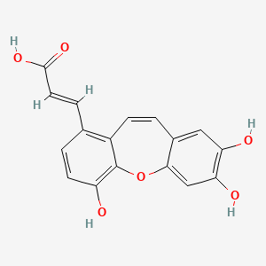 molecular formula C17H12O6 B1245761 Tournefolic acid B 