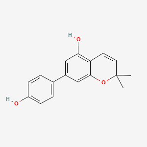 molecular formula C17H16O3 B1245766 Clusiparalicoline C 
