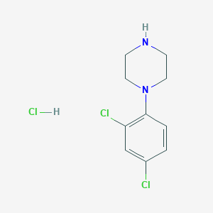 molecular formula C10H13Cl3N2 B12457694 1-(2,4-Dichlorophenyl)piperazine hydrochloride 