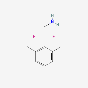molecular formula C10H13F2N B12457797 2-(2,6-Dimethylphenyl)-2,2-difluoroethanamine 
