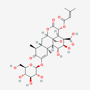 molecular formula C31H40O16 B1245784 Bruceoside D 