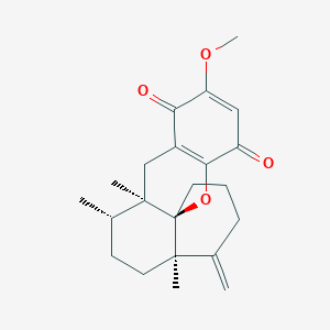 molecular formula C22H28O4 B1245800 Dactyloquinone A 