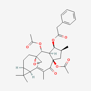 molecular formula C32H40O8 B1245804 Euphorbia factor L1 