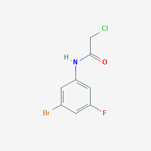 molecular formula C8H6BrClFNO B12458150 N-(3-Bromo-5-fluorophenyl)-2-chloroacetamide 