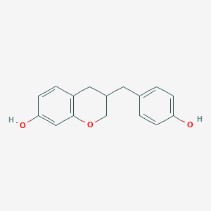 molecular formula C16H16O3 B1245816 7,4'-Dihydroxyhomoisoflavane 