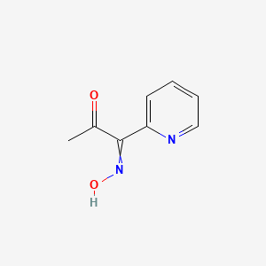 molecular formula C8H8N2O2 B12458309 1-(Hydroxyimino)-1-(pyridin-2-yl)propan-2-one 