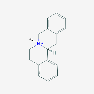 molecular formula C18H20N+ B1245833 cis-N-methyl-alpha-berbine 