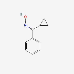 molecular formula C10H11NO B12458453 Cyclopropyl-phenyl-methanone oxime 