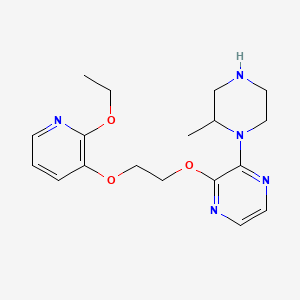 1-(3-(2-((2-Ethoxy-3-pyridinyl)oxy)ethoxy)-2-pyrazinyl)-2-methylpiperazine