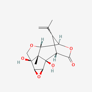 (1R,2S,4R,5R,8S,9R,12S,13R,14R)-1,5-dihydroxy-13-methyl-14-prop-1-en-2-yl-3,7,10-trioxapentacyclo[6.4.1.19,12.02,4.05,13]tetradecan-11-one