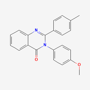 molecular formula C22H18N2O2 B12458694 3-(4-Methoxyphenyl)-2-(4-methylphenyl)quinazolin-4-one 