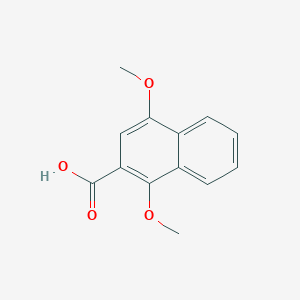 molecular formula C13H12O4 B1245873 1,4-Dimethoxy-2-naphthoic acid CAS No. 78265-13-1