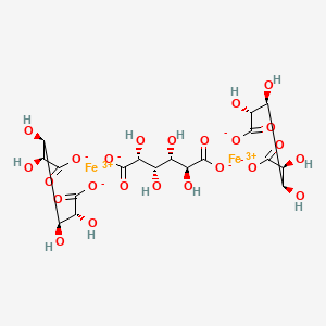 molecular formula C6H8FeO8 B1245881 Iron(II) (2R,3S,4S,5S)-2,3,4,5-tetrahydroxyhexanedioate CAS No. 8047-67-4
