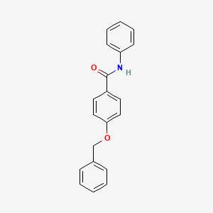 molecular formula C20H17NO2 B12458912 4-(benzyloxy)-N-phenylbenzamide 