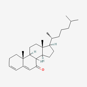 (9S,10R,13R,14S,17R)-10,13-dimethyl-17-[(2R)-6-methylheptan-2-yl]-1,2,8,9,11,12,14,15,16,17-decahydrocyclopenta[a]phenanthren-7-one