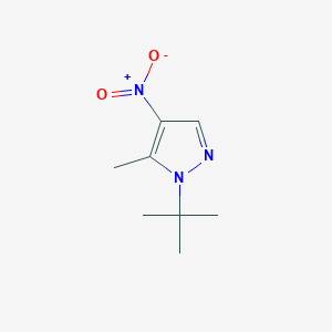 molecular formula C8H13N3O2 B12458993 1-tert-butyl-5-methyl-4-nitro-1H-pyrazole 