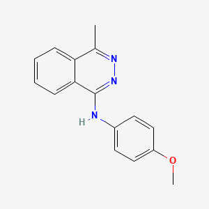 molecular formula C16H15N3O B12459049 N-(4-methoxyphenyl)-4-methylphthalazin-1-amine CAS No. 333776-09-3