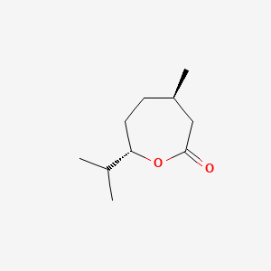 molecular formula C10H18O2 B1245907 (4R,7S)-7-isopropyl-4-methyloxepan-2-one CAS No. 68330-67-6